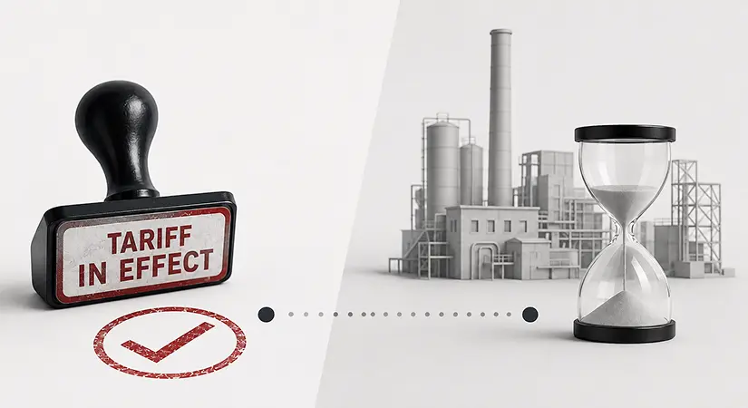 The Tariff Takes Effect Today, Manufacturing Won't Catch Up for Four Years