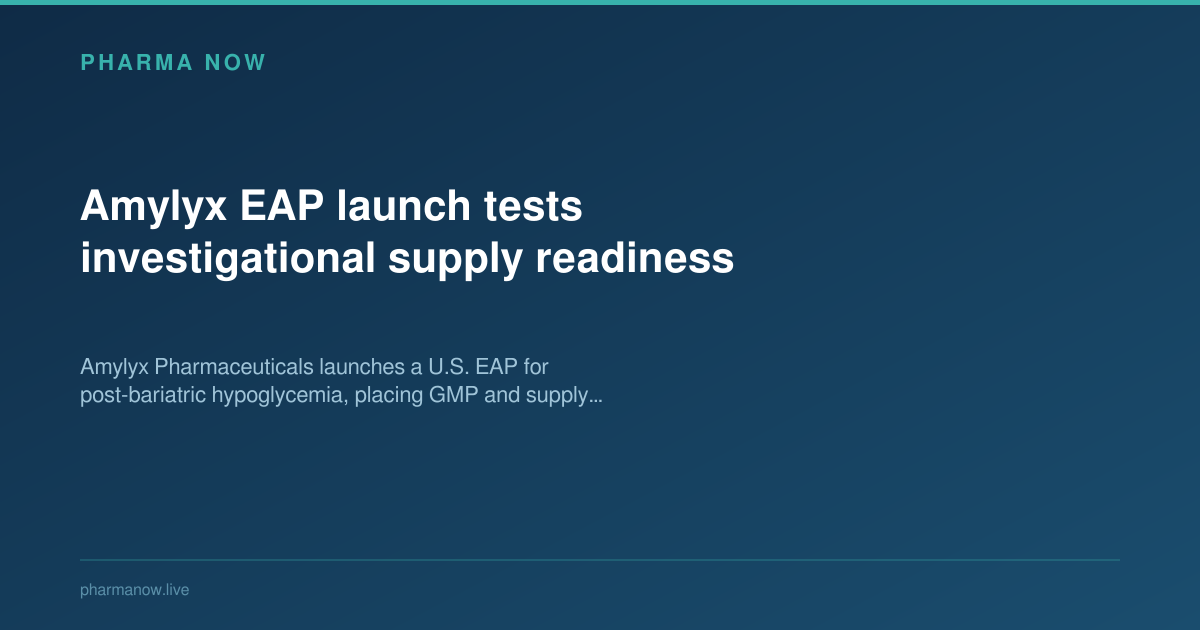 Amylyx EAP launch tests investigational supply readiness