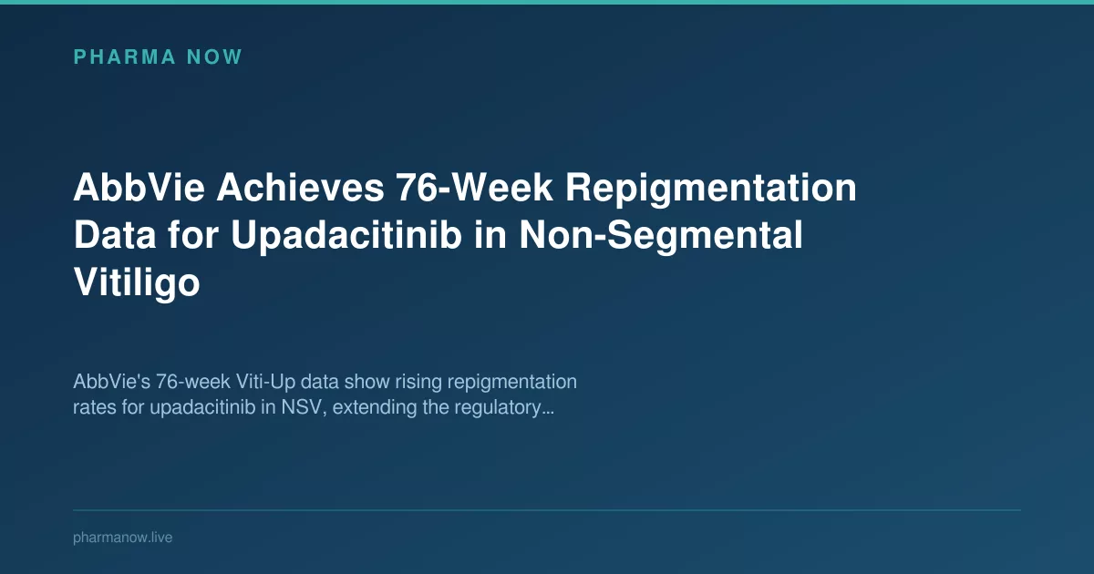 AbbVie Achieves 76-Week Repigmentation Data for Upadacitinib in Non-Segmental Vitiligo