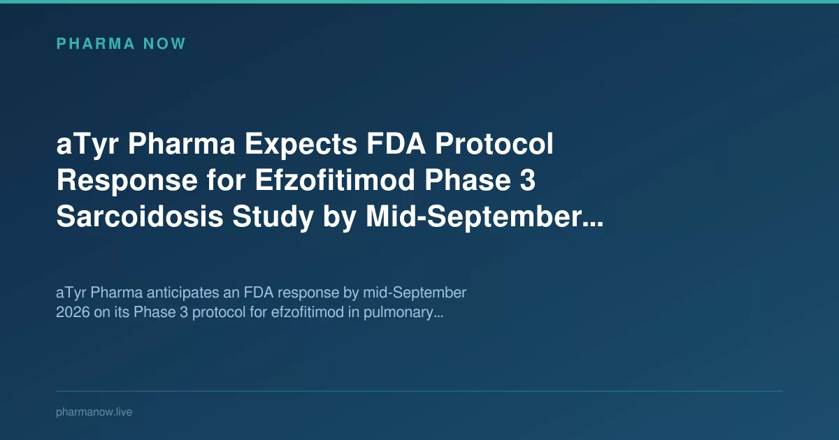 aTyr Expects FDA Response on Phase 3 Sarcoidosis Study