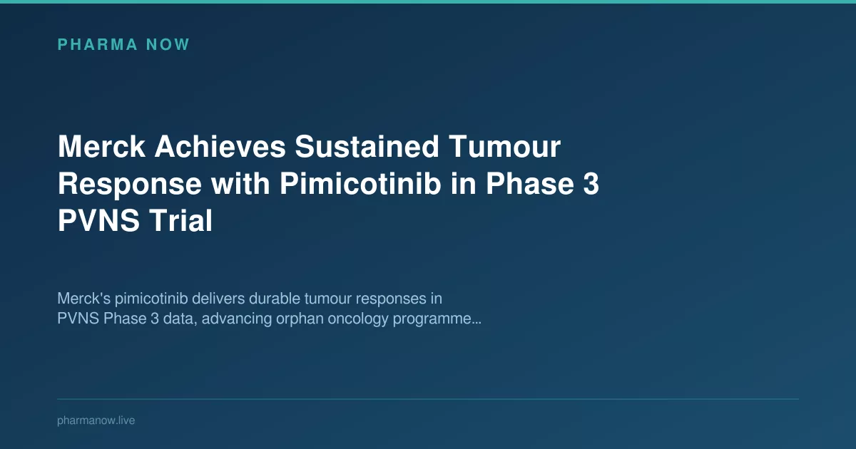 Merck Achieves Sustained Tumour Response with Pimicotinib in Phase 3 PVNS Trial