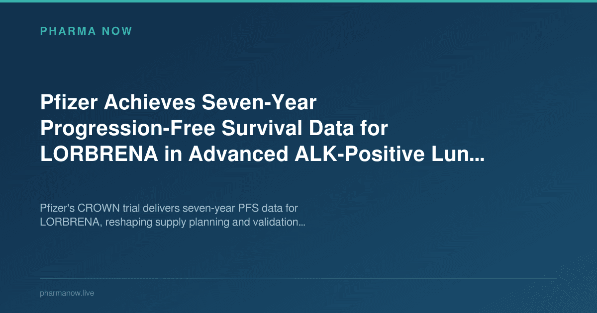 Pfizer Achieves Seven-Year Progression-Free Survival Data for LORBRENA in Advanced ALK-Positive Lung Cancer