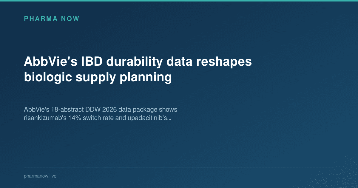 AbbVie's IBD durability data reshapes biologic supply planning