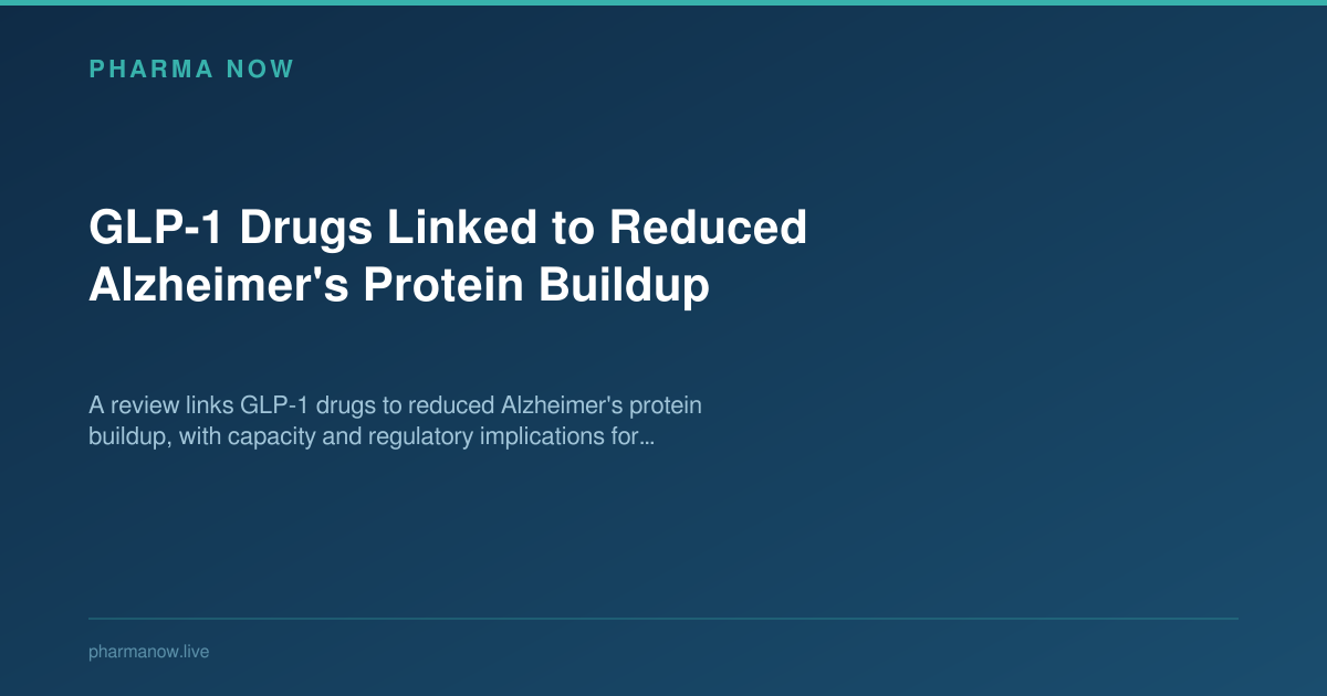 GLP-1 Drugs Linked to Reduced Alzheimer's Protein Buildup