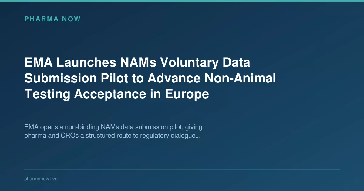 EMA Launches Pilot to Advance Non-Animal Testing Data