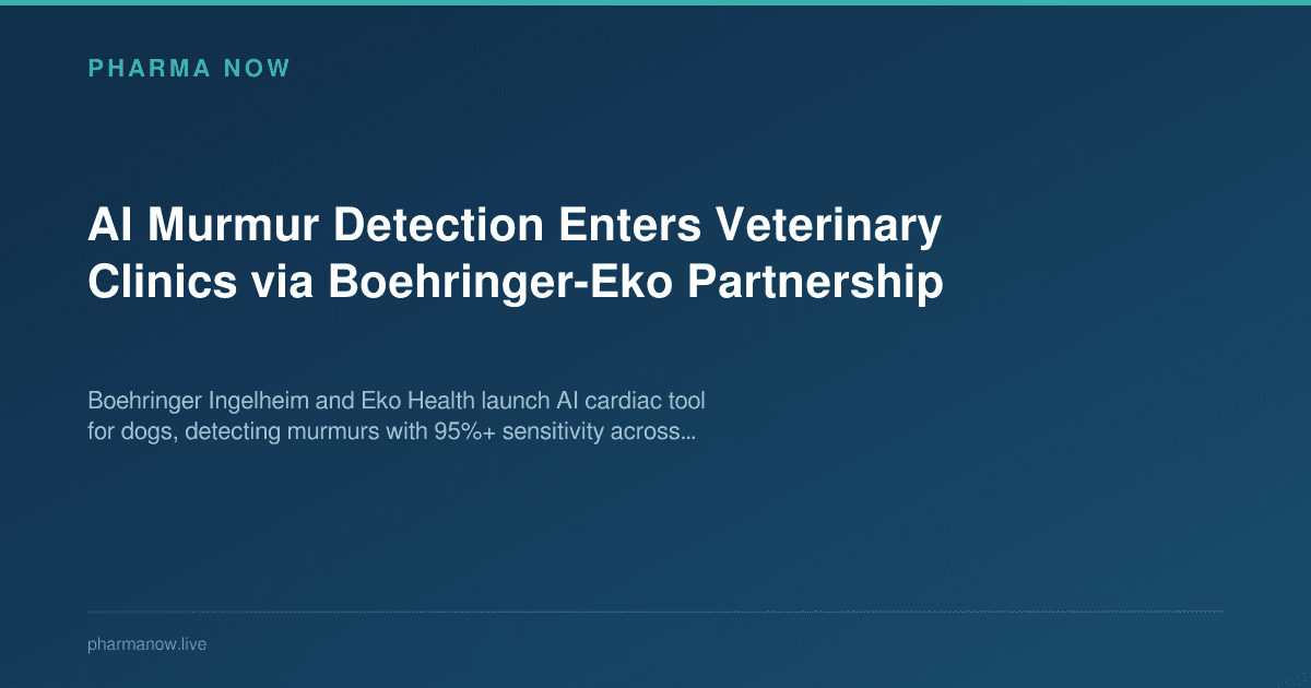 AI Murmur Detection Enters Veterinary Clinics via Boehringer-Eko Partnership