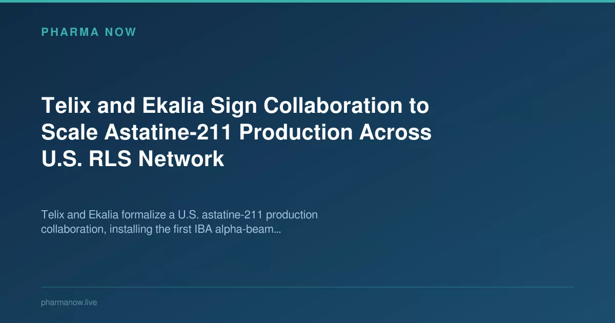 Telix and Ekalia Sign Collaboration to Scale Astatine-211 Production