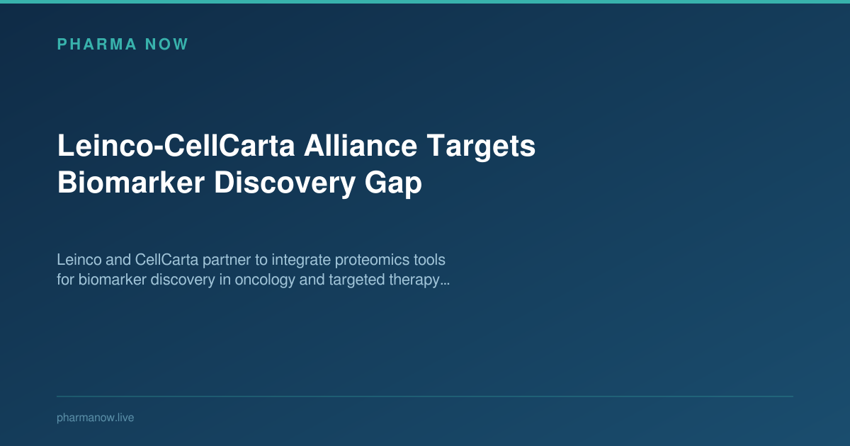 Leinco-CellCarta Alliance Targets Biomarker Discovery Gap