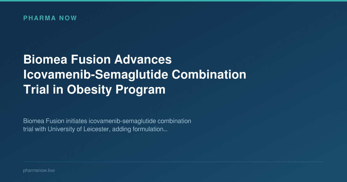 Biomea Fusion Advances Icovamenib-Semaglutide Combination Trial in Obesity Program