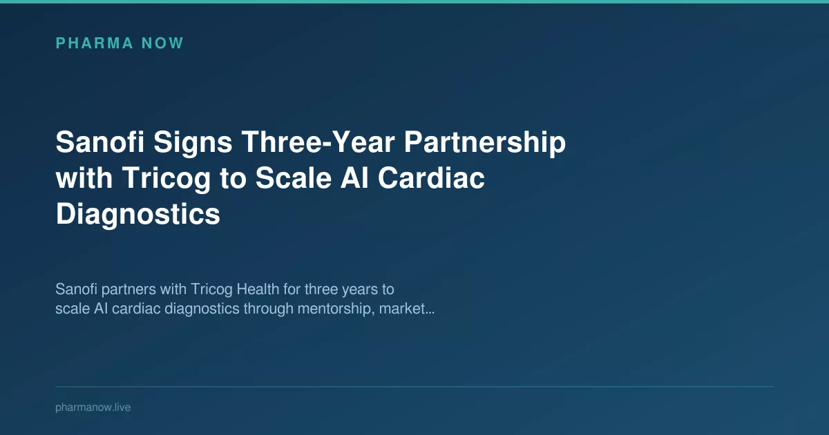 Sanofi Signs Three-Year Partnership with Tricog to Scale AI Cardiac Diagnostics