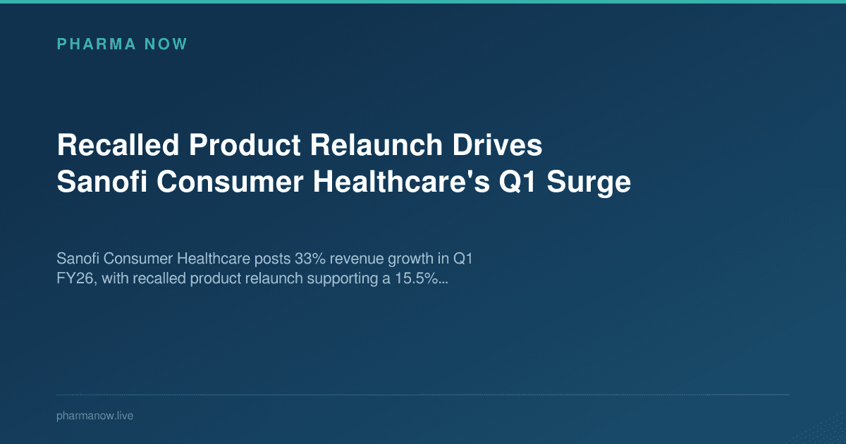 Recalled Product Relaunch Drives Sanofi Consumer Healthcare's Q1 Surge