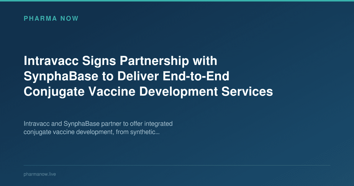 Intravacc Signs Partnership with SynphaBase to Deliver End-to-End Conjugate Vaccine Development Services