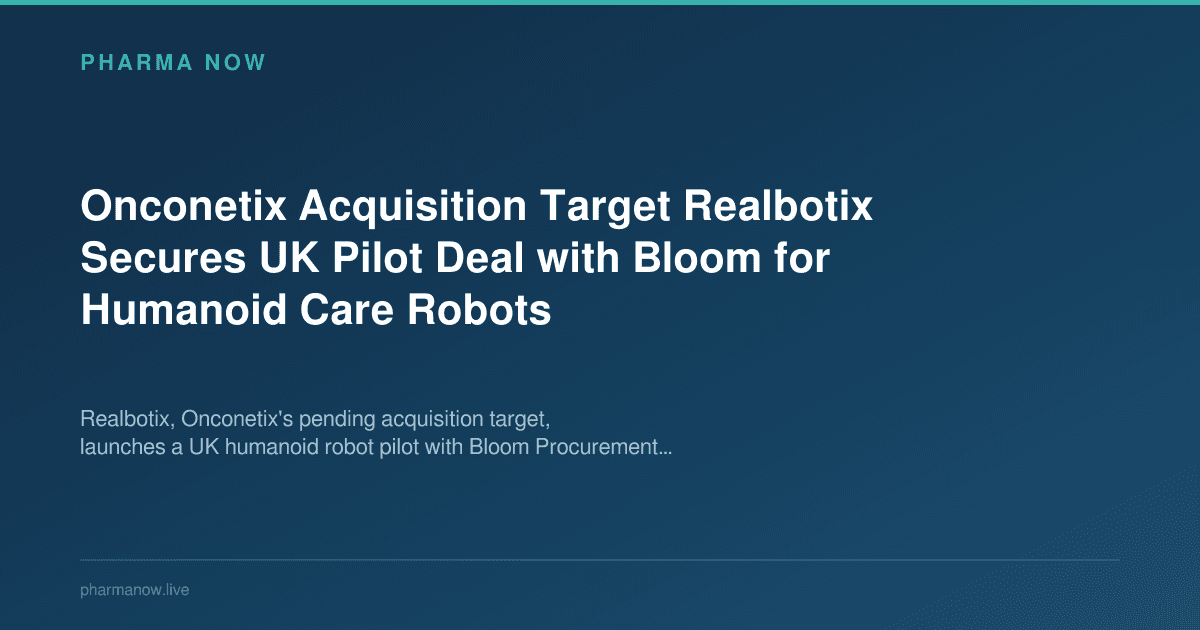 Onconetix Acquisition Target Realbotix Secures UK Pilot Deal with Bloom for Humanoid Care Robots