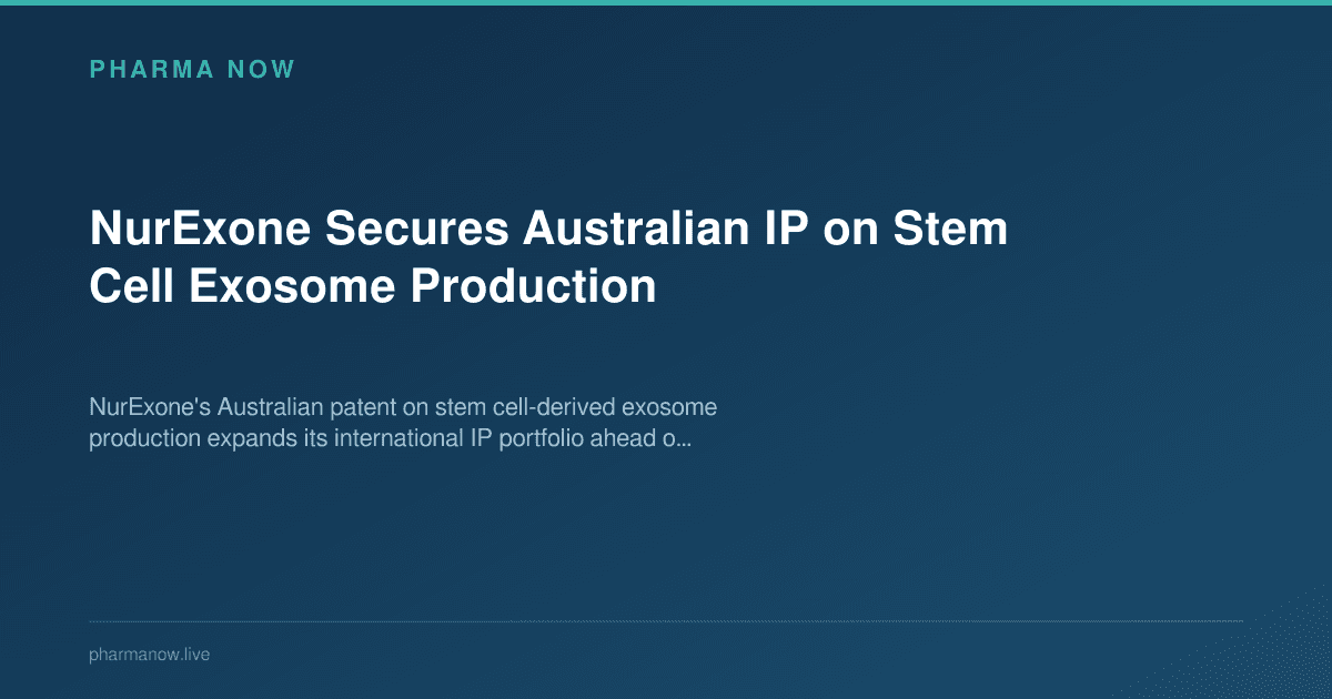 NurExone Secures Australian IP on Stem Cell Exosome Production