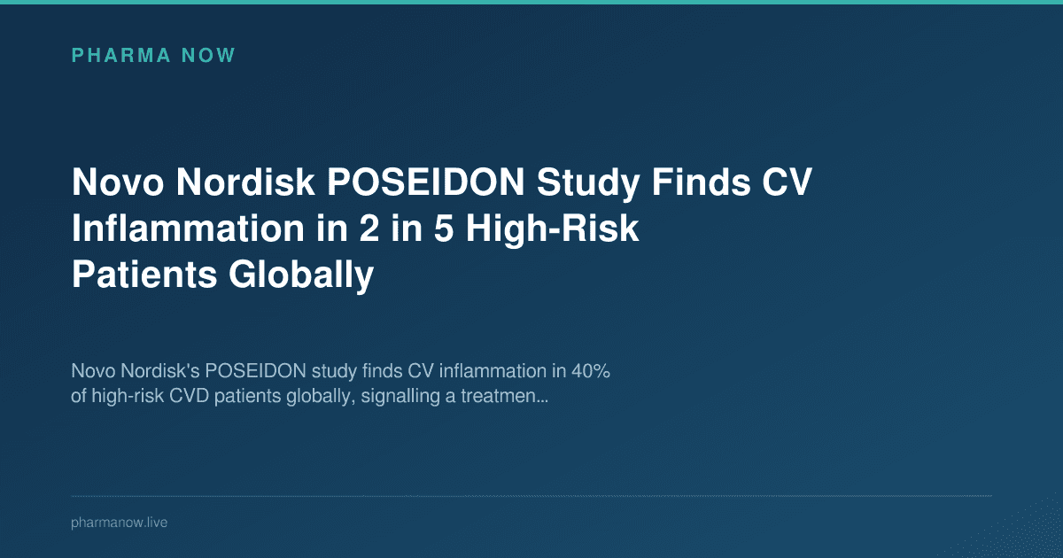 Novo Nordisk POSEIDON Study Finds CV Inflammation in 2 in 5 High-Risk Patients Globally