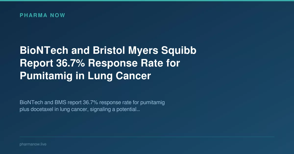 BioNTech and Bristol Myers Squibb Report 36.7% Response Rate for Pumitamig in Lung Cancer