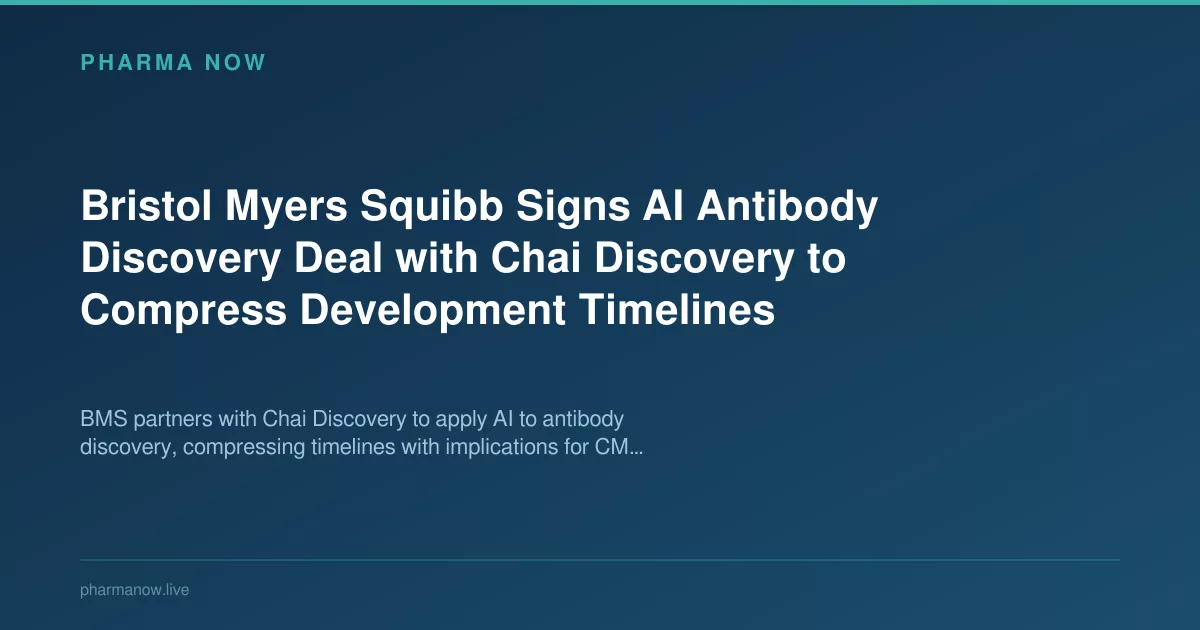 Bristol Myers Squibb Signs AI Deal With Chai To Accelerate Drug Discovery