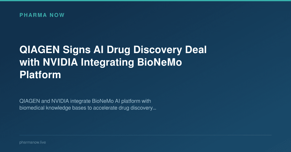 QIAGEN Signs AI Drug Discovery Deal with NVIDIA Integrating BioNeMo Platform