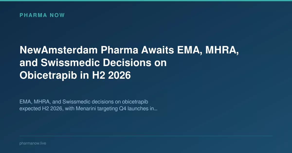 NewAmsterdam Pharma Awaits Obicetrapib Decisions in H2 2026