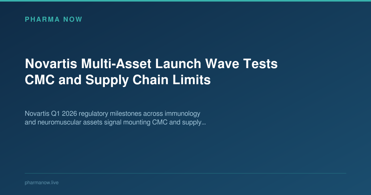 Novartis Multi-Asset Launch Wave Tests CMC and Supply Chain Limits
