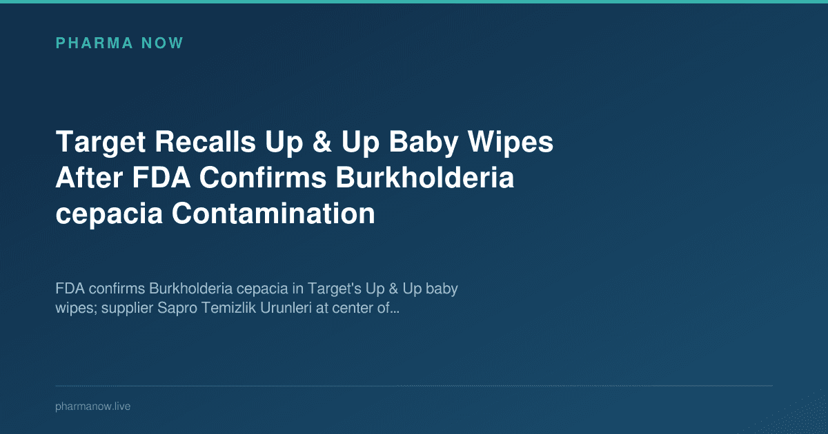 Target Recalls Up & Up Baby Wipes After FDA Confirms Burkholderia cepacia Contamination
