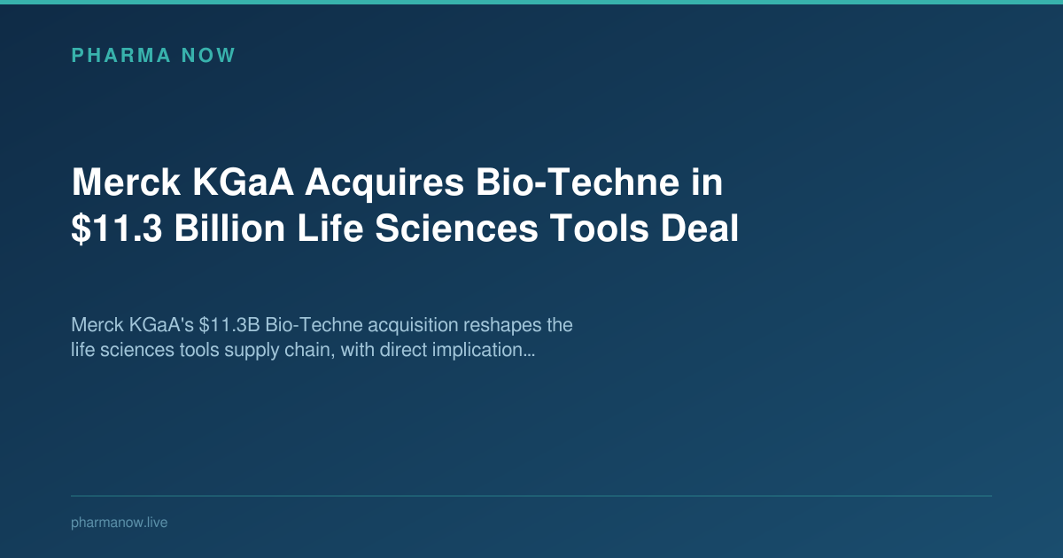 Merck KGaA Acquires Bio-Techne in $11.3 Billion Life Sciences Tools Deal