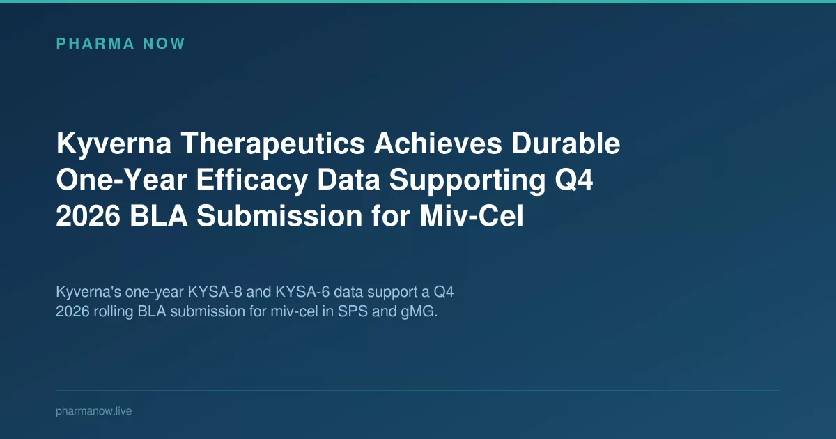 Kyverna’s Miv-Cel Shows 1-Year Data Ahead Of Q4 BLA