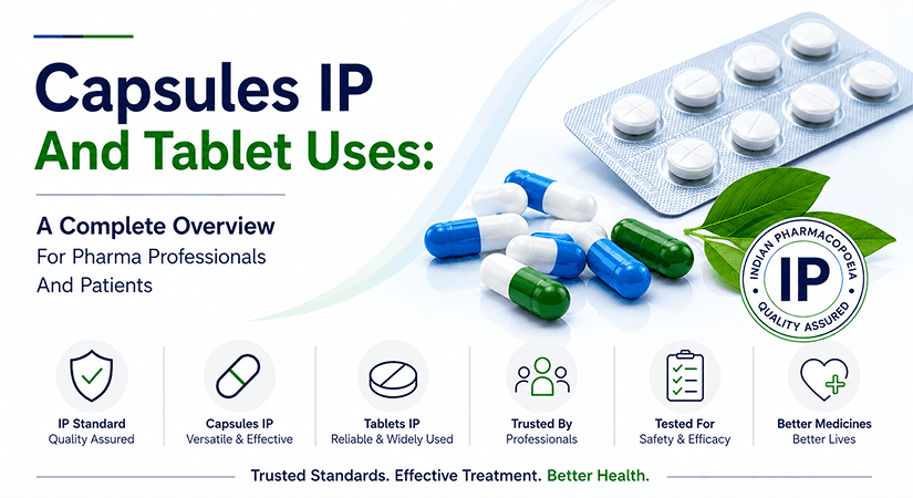 Capsules IP And Tablet Uses: A Complete Overview For Pharma Professionals And Patients