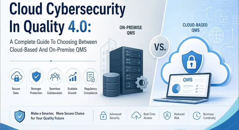 Cloud-Cybersicherheit in Quality 4.0: Ein vollständiger Leitfaden zur Entscheidung zwischen cloudbasiertem und On-Premise-QMS