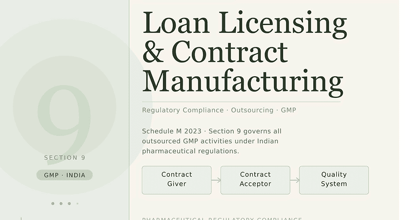 A Practical Guide To Loan Licensing And Contract Manufacturing In Schedule M 2023