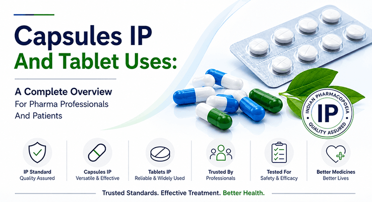 Capsules IP And Tablet Uses: A Complete Overview For Pharma Professionals And Patients