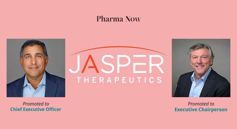 Jasper Therapeutics Appoints Jeet Mahal As CEO And Board Member; Thomas Wiggans Becomes Executive Chairperson