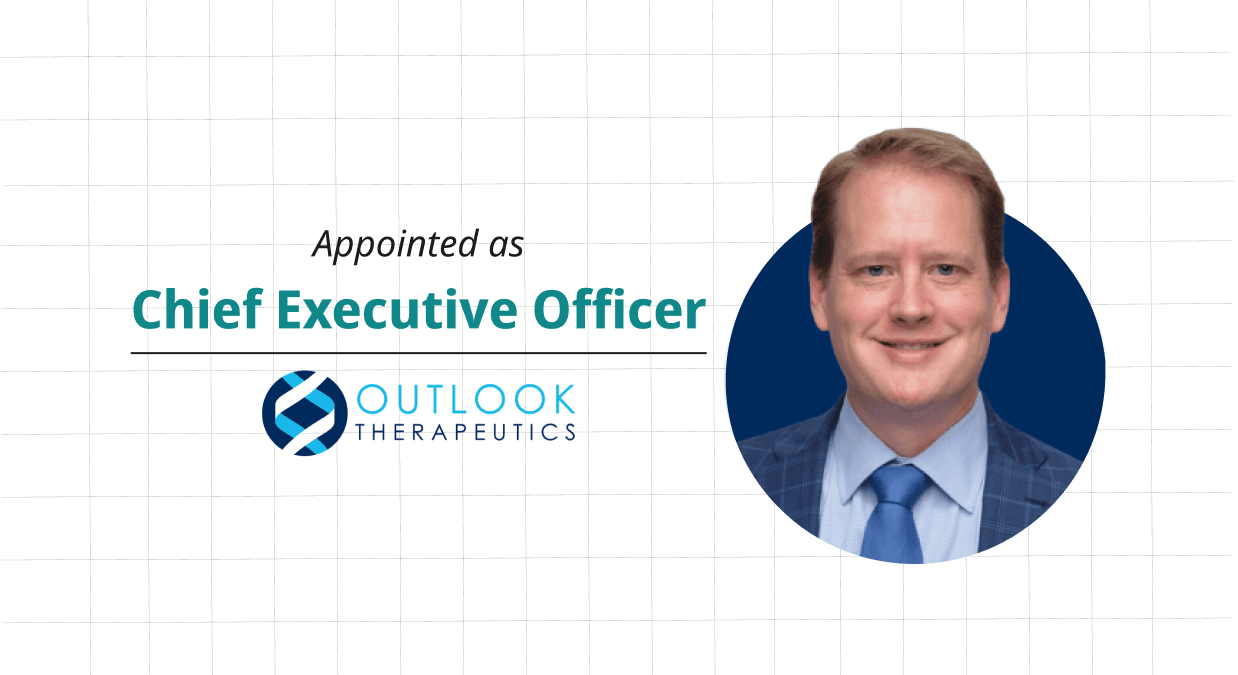Outlook Therapeutics Strengthens Leadership with Appointment Of Biopharma Executive Bob Jahr As Chief Executive Officer