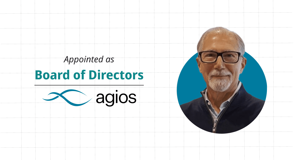 Agios Pharmaceuticals Appoints Biopharma Veteran Dr. Jay Backstrom To Board of Directors