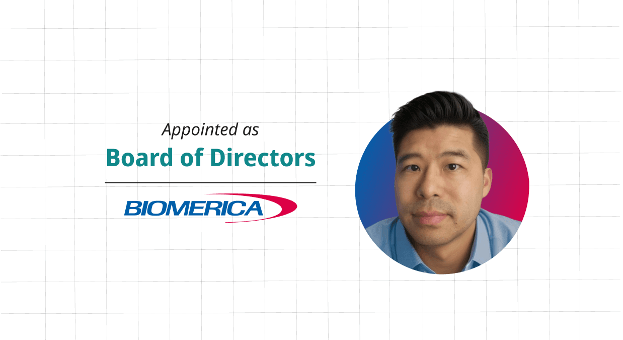 Biomerica Appoints Eric B. Chin To Board Of Directors, Chair Of Audit Committee