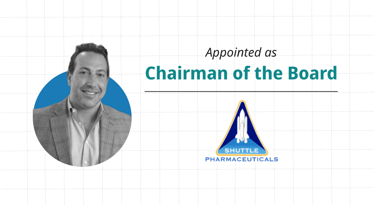 Shuttle Pharmaceuticals Appoints Industry Veteran George Scorsis As Chairman Of The Board
