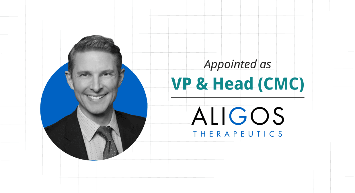 Aligos Therapeutics Appoints Kieron Wesson, PhD, as VP and Head Of CMC To Strengthen Manufacturing Leadership