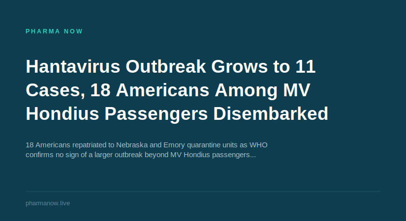 Hantavirus Outbreak Grows to 11 Cases, 18 Americans Among MV Hondius Passengers Disembarked