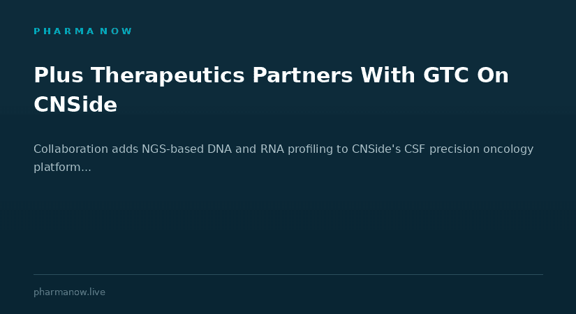 Plus Therapeutics Partners With Genomic Testing Cooperative To Expand CNSide Precision Oncology Platform