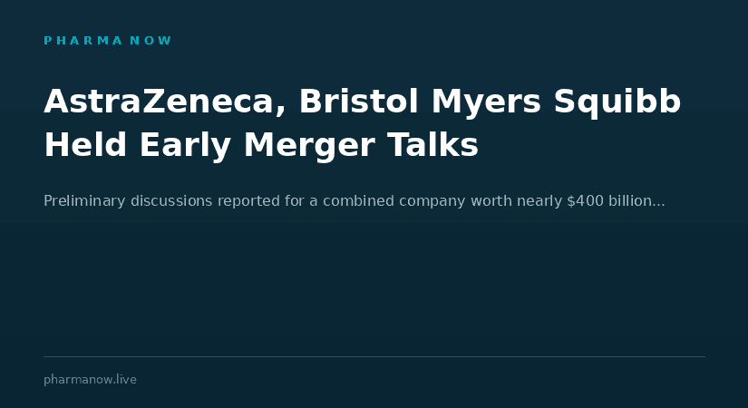 AstraZeneca And Bristol Myers Squibb Reportedly Held Early Merger Talks For Potential $400 Billion Pharma Giant