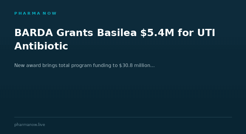 Basilea Secures Expanded BARDA Funding for Development of Ceftibuten-Ledaborbactam Etzadroxil, Advance Oral Antibiotic for Complicated UTIs
