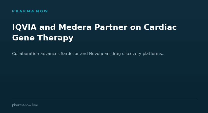IQVIA And Medera Partner To Advance Cardiac Gene Therapy And Human-Based Drug Discovery