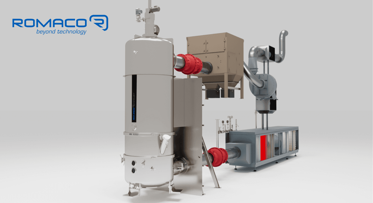 Romaco Innojet Unveils Heat Recovery System to Slash Fluid Bed Energy Use by 60%