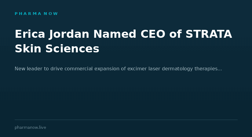 STRATA Skin Sciences Appoints Erica Jordan As New CEO To Lead Next Phase Of Growth