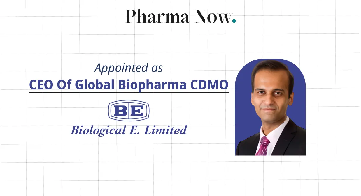 Biological E Appoints V Krishnakumar CEO Of Global Biopharma CDMO