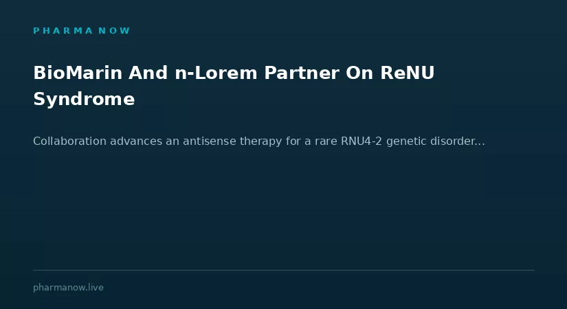 BioMarin and n-Lorem Partner to Develop Advanced Antisense Therapy For Rare RNU4-2 Genetic Disorder