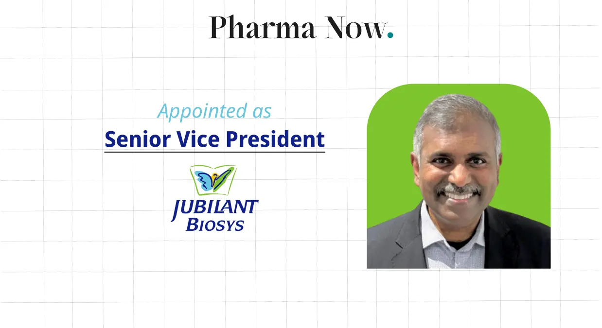 Jubilant Biosys ernennt Dr. SK Dhakshinamoorthy zum Senior VP