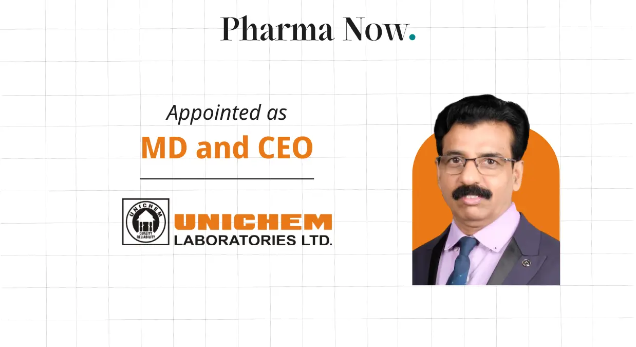 Unichem Appoints Pabitra Kumar Bhattacharya as MD and CEO